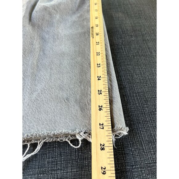 Zara Womens Size 4 Distressed Straight Leg Jeans Grey Denim RN#77302 100% Cotton - Picture 8 of 13